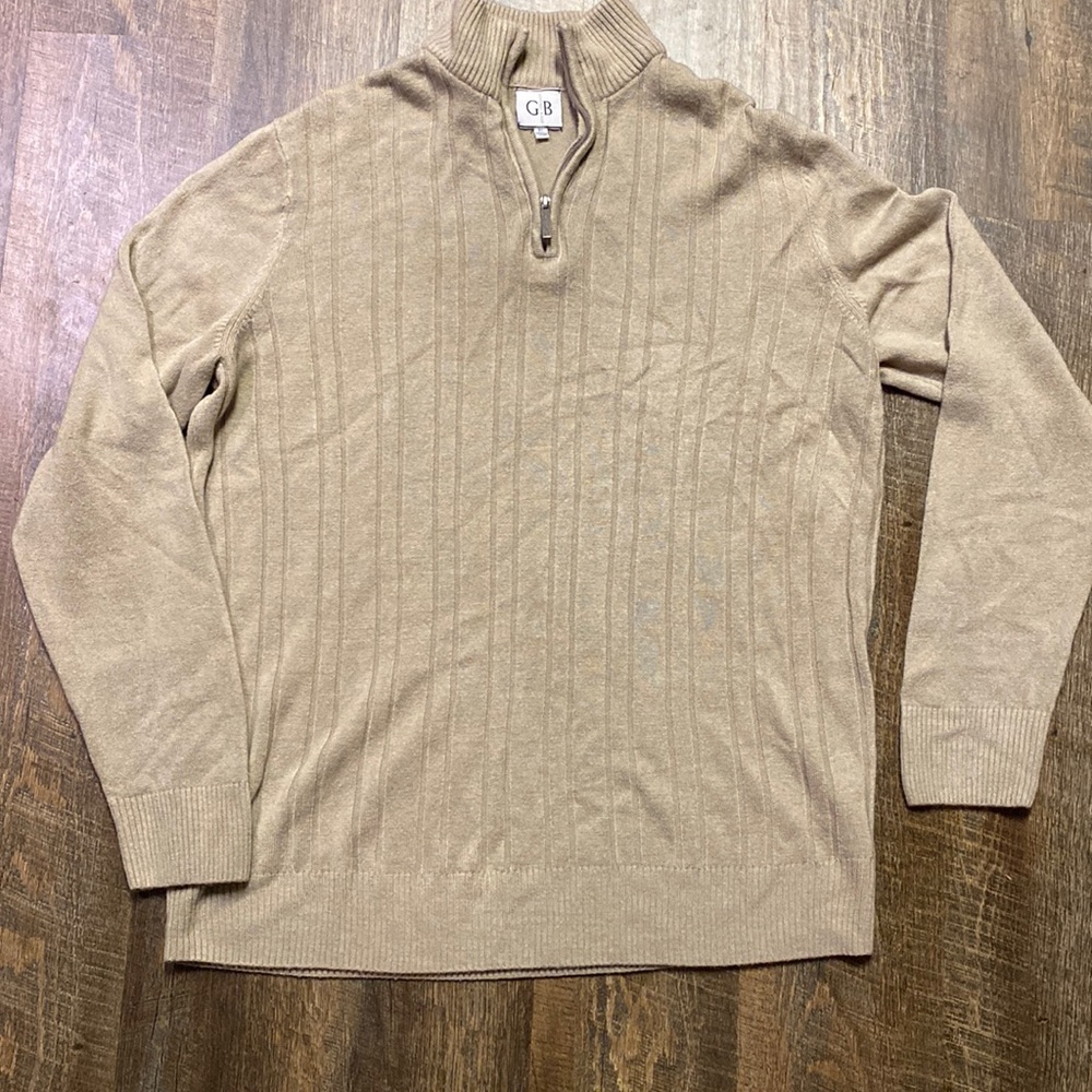 Geoffrey Beene Soft Taupe Sweater Size XL